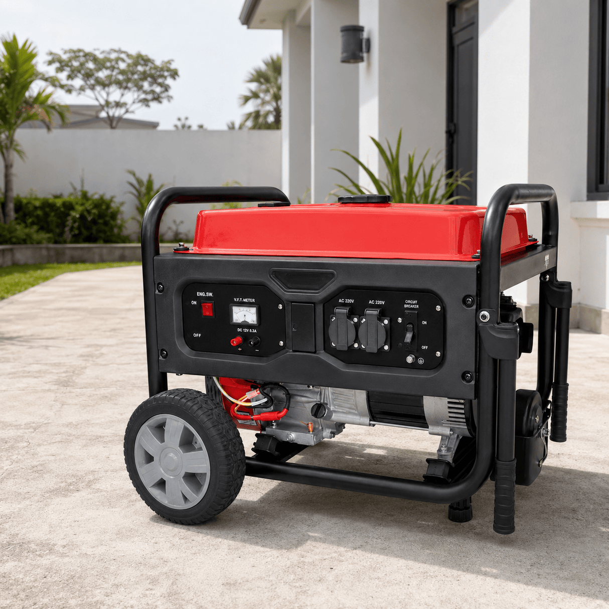 NRG Generators NRG 2.8kW Gasoline Generator with Electric Key Start and 15L Fuel Tank - LT3600EN-9