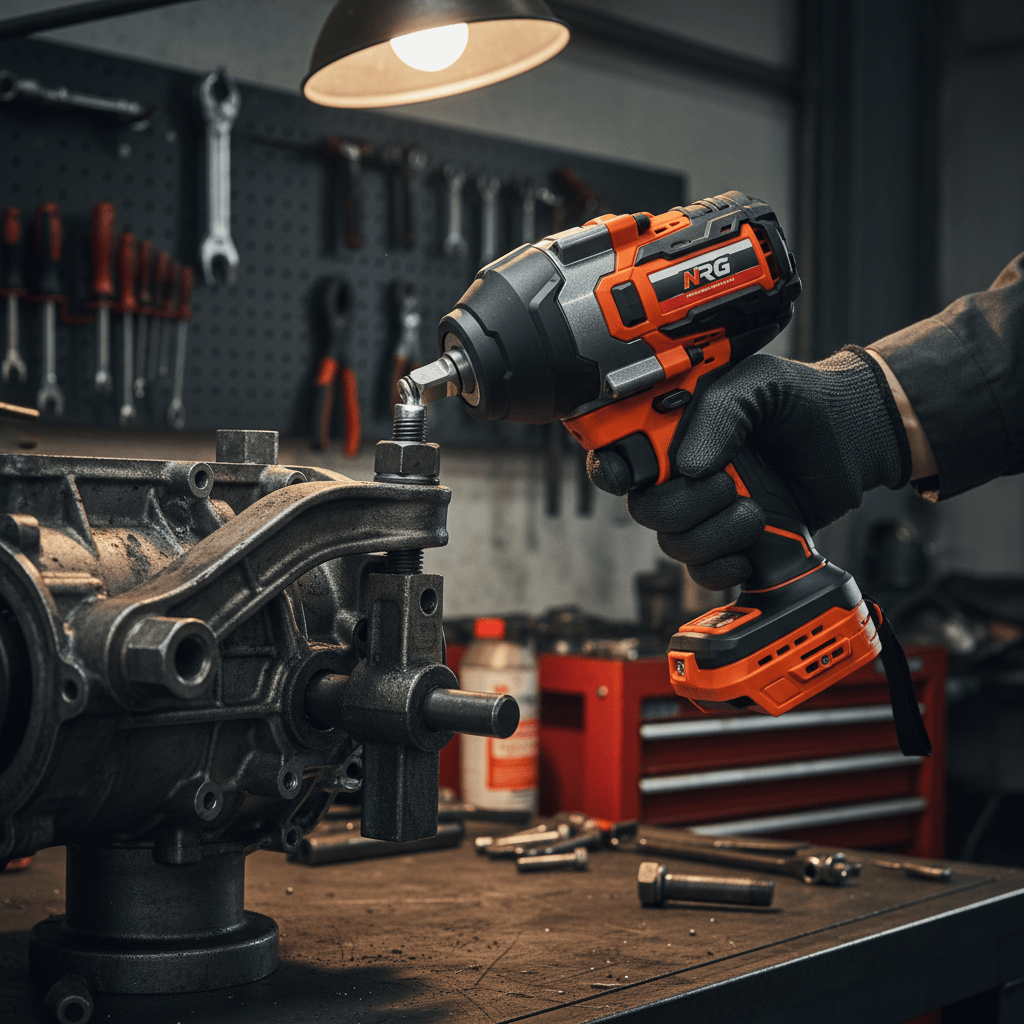 NRG Impact Wrench & Driver NRG 20V Brushless Cordless Impact Wrench 1/2" Zero Version - NBIW900-0