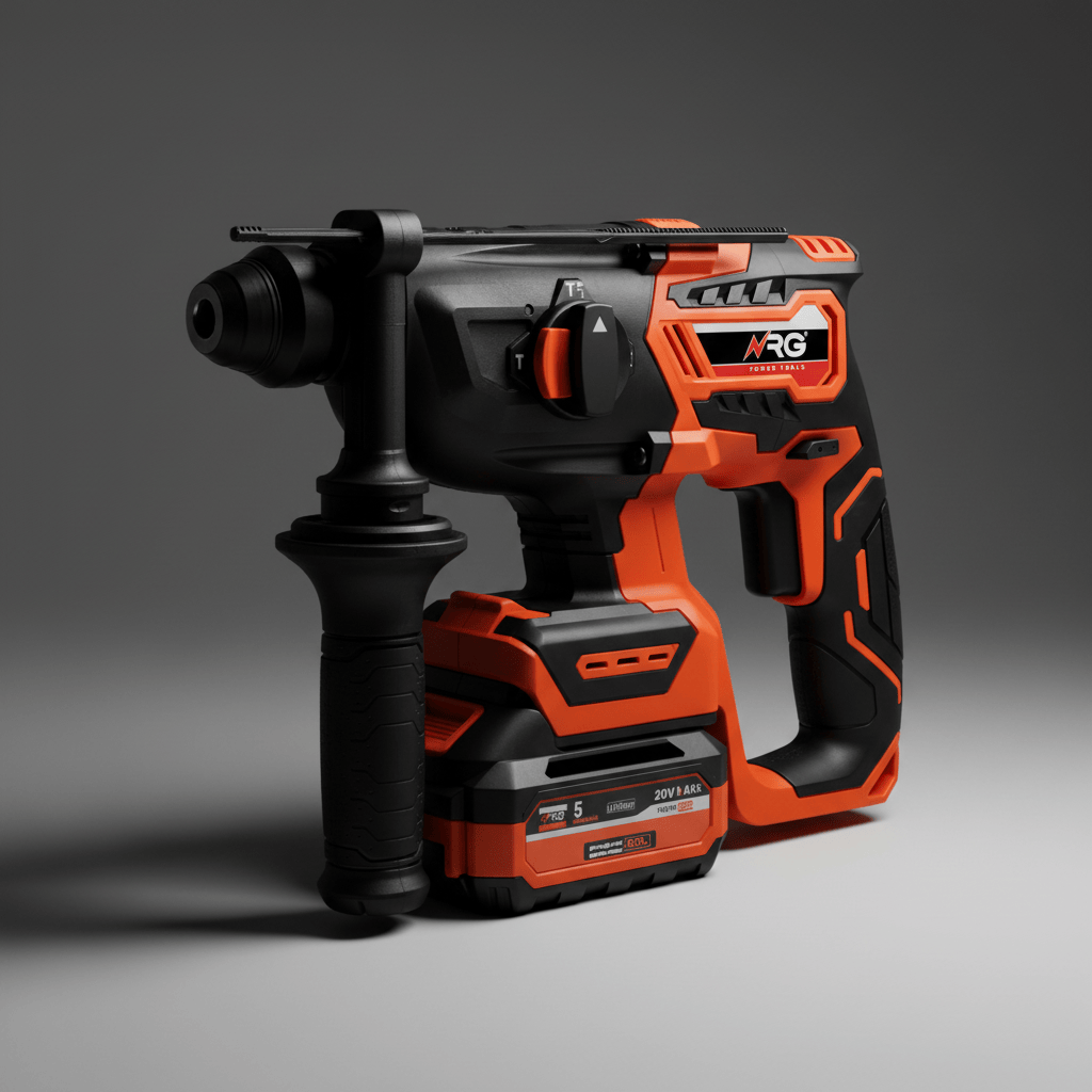 NRG Drill NRG 20V Brushless Cordless SDS-Plus Rotary Hammer 26mm Zero Version - NBRH20VG2-0