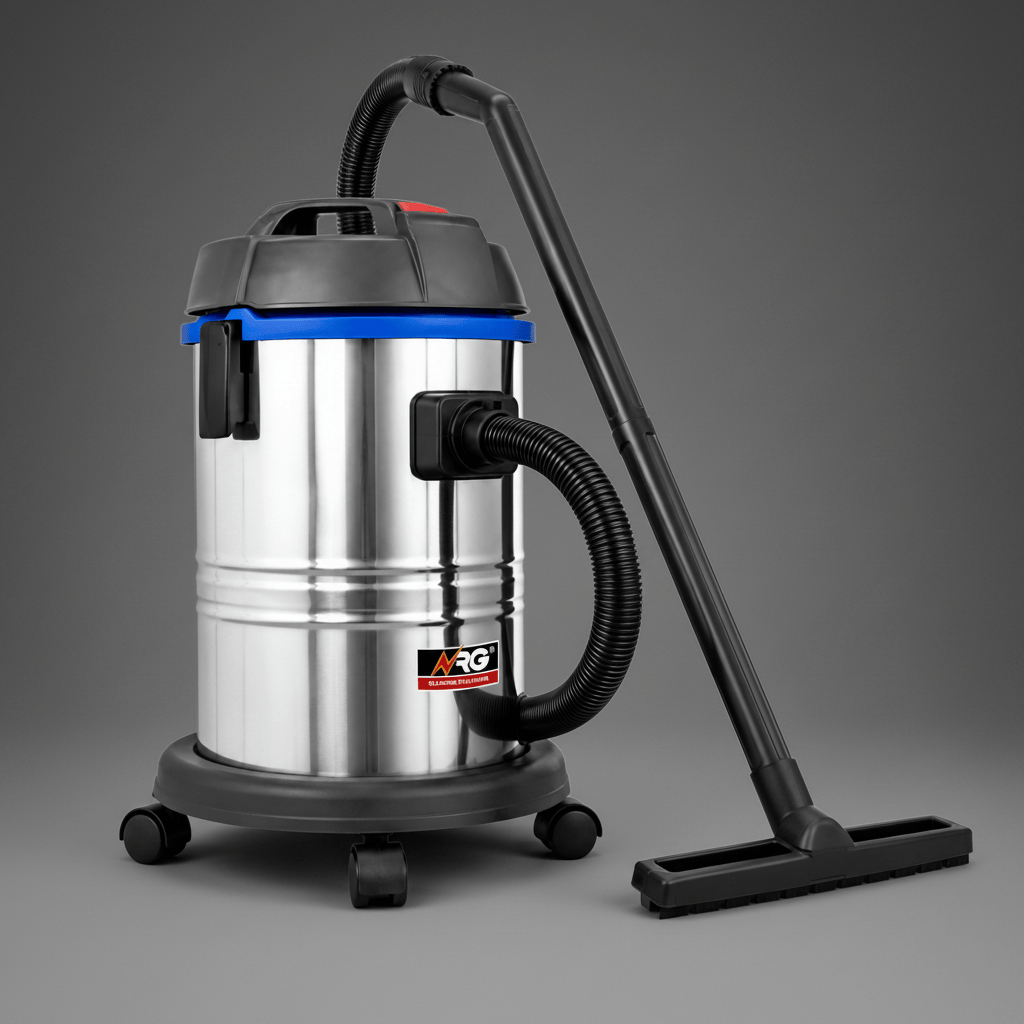 NRG Steam & Vacuum Cleaner NRG 30L Silent Mode Stainless Steel Wet & Dry Vacuum Cleaner 1000W - HT-30J