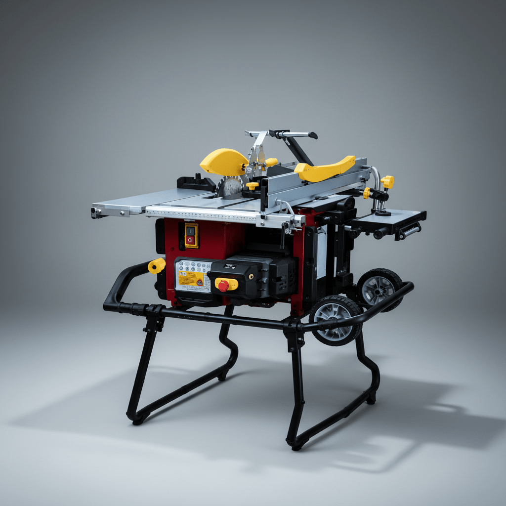 NRG Bench & Stationary Tool NRG 5 in 1 Combination Table Saw with Stand - ZH06