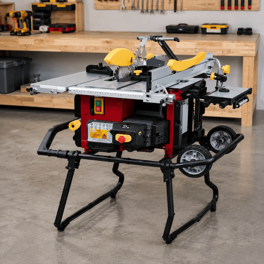 NRG Bench & Stationary Tool NRG 5 in 1 Combination Table Saw with Stand - ZH06