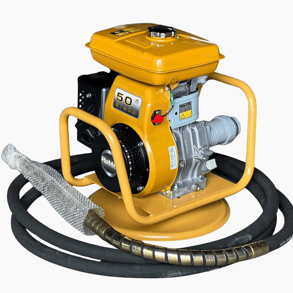 NRG Construction Equipment NRG Exen Gasoline Concrete Vibrator with Robin Engine & Vibrator Poker - NEY20-E