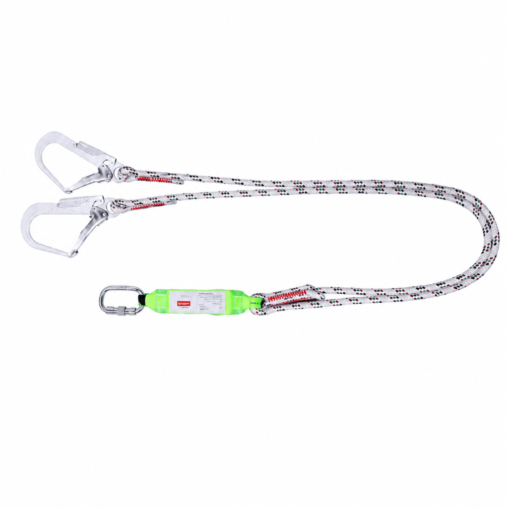 NRG Specialty Safety Equipment NRG Safety Double Shock Absorbing Fall Arrest Lanyard 1.8m x 13mm – CL07