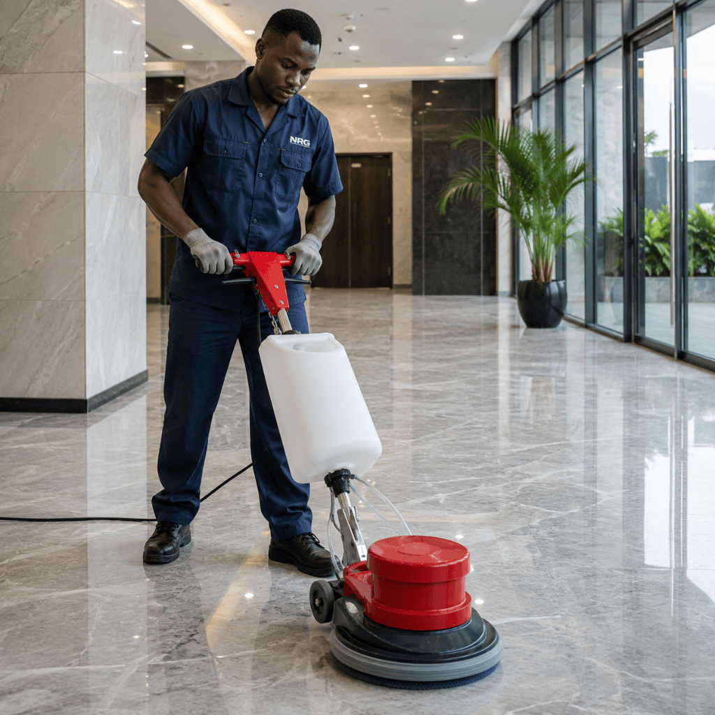NRG Scrubber Drier NRG Single Disc Floor Scrubber with Accessories 1100W - NRG-FCM