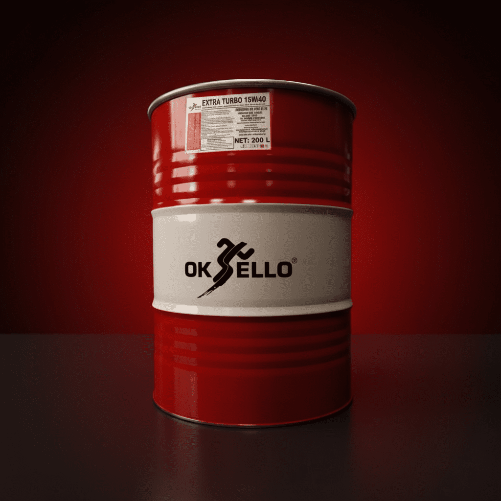 Oksello Engine Oils & Vehicle Fluids Oksello Sae 15W-40 API CI-4 (Extra Turbo) - 200L