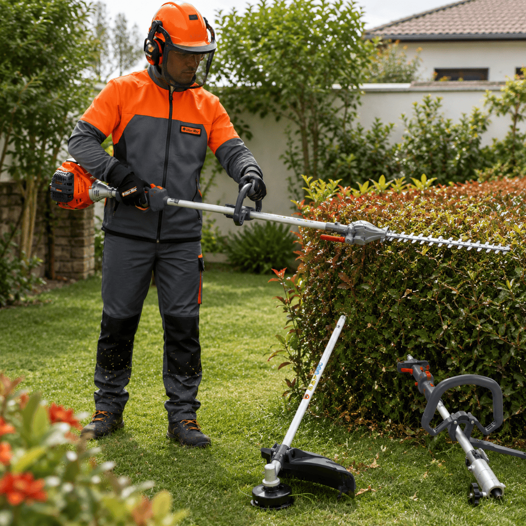 Oleo-Mac Trimmers Oleo-Mac 1.2HP Gasoline Brush Cutter & Hedge Trimmer Multi-Tool - BCH25D-PU