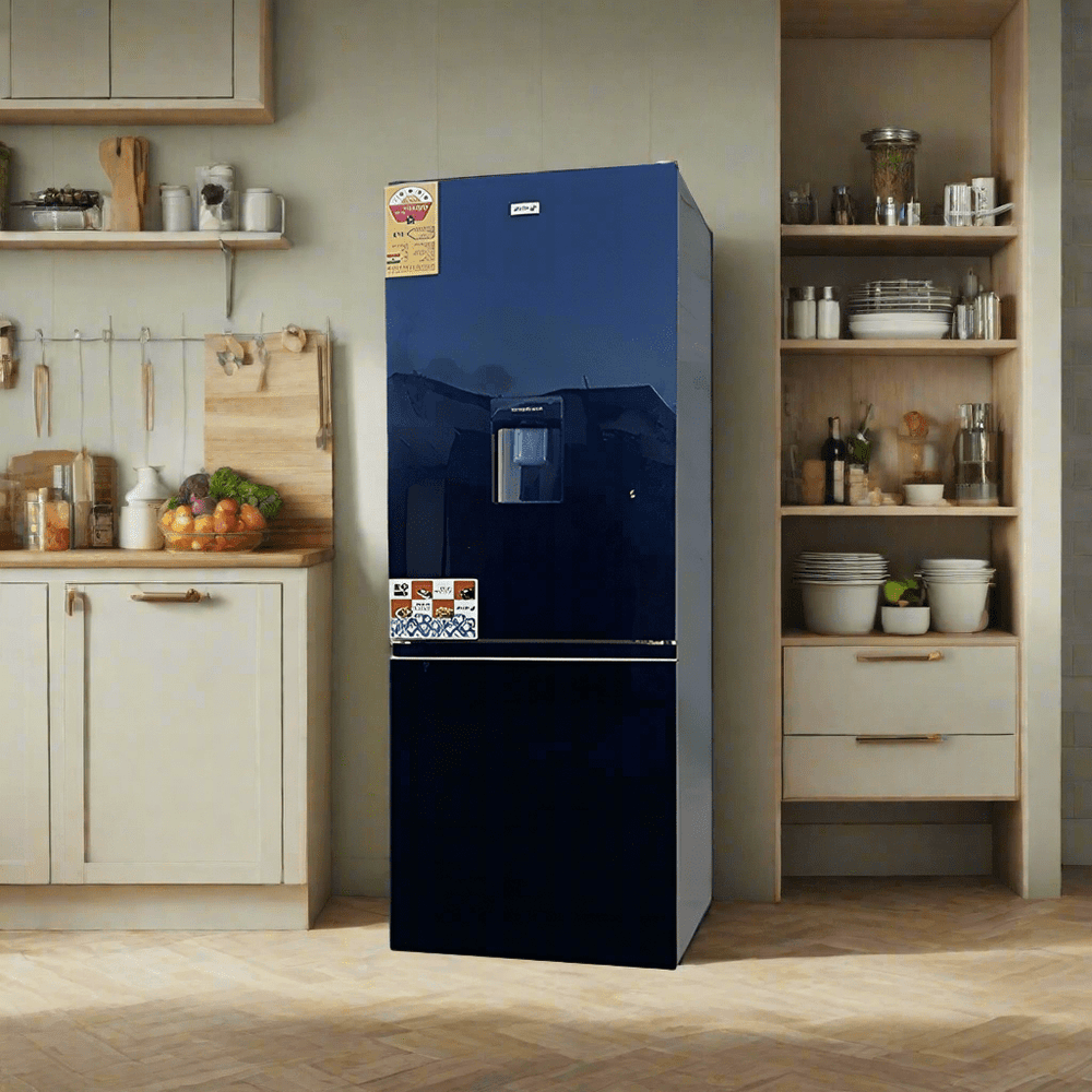 Pearl Refrigerators & Freezers Pearl 251L Bottom Freezer + Dispenser Refrigerator - PF-334BWD-2B