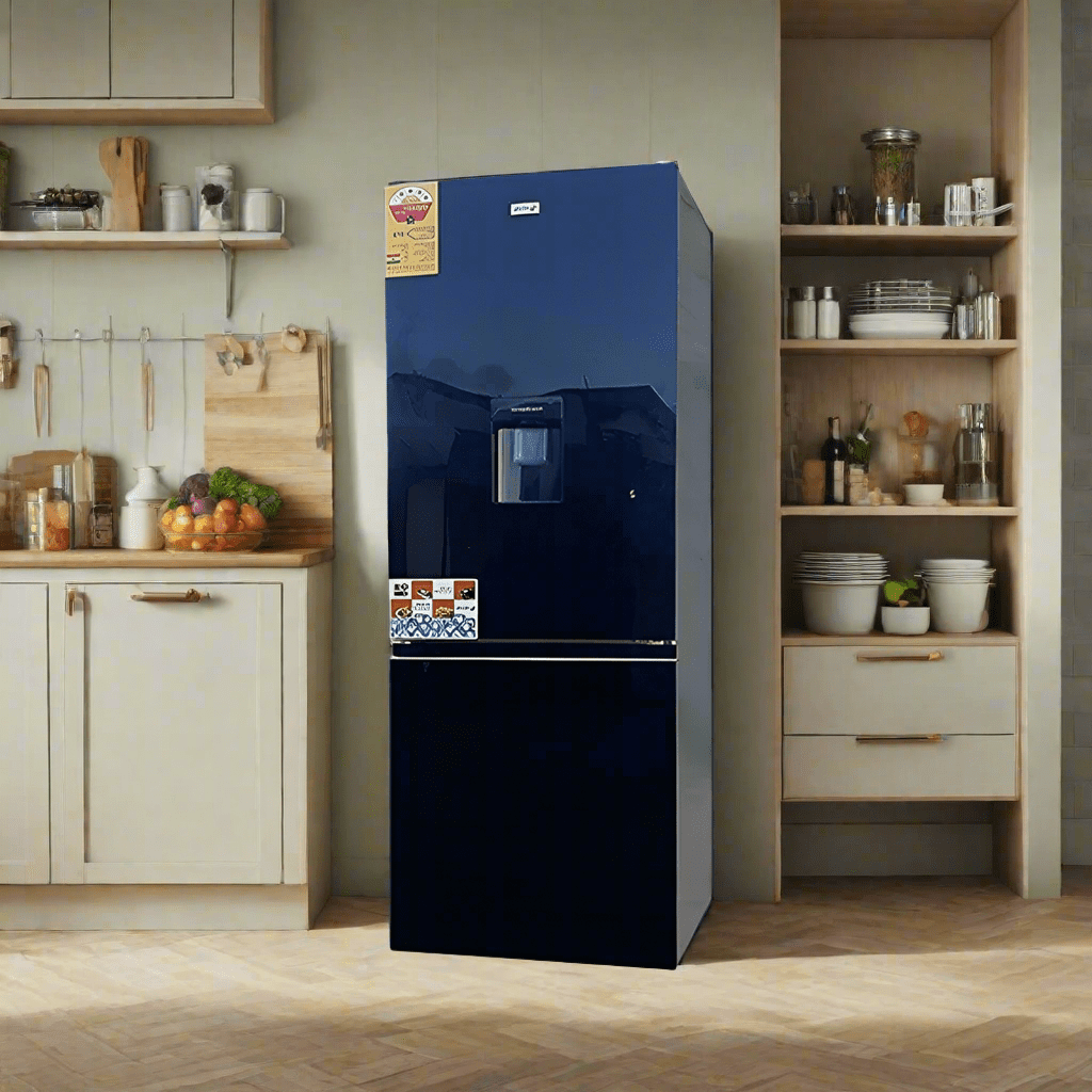 Pearl Refrigerators & Freezers Pearl 251L Bottom Freezer + Dispenser Refrigerator - PF-334BWD-2B