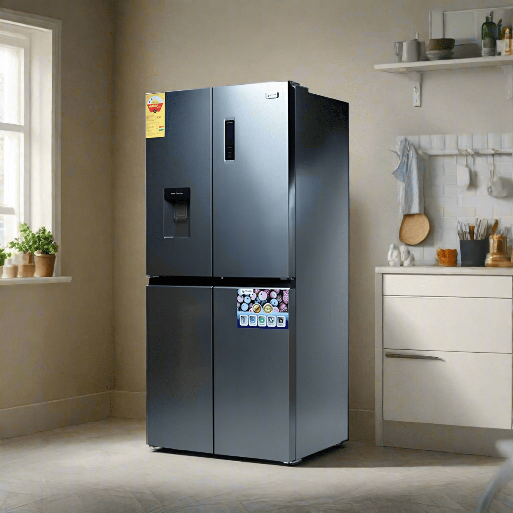 Pearl Refrigerators & Freezers Pearl 421L Bottom Freezer + Dispenser Refrigerator - PF-613MDIXWD-1A