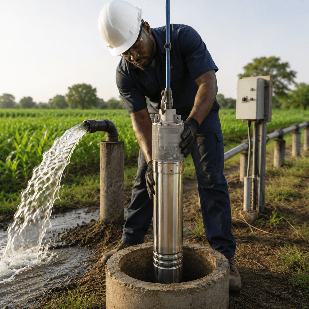 Pentax Deep Well Pumps Pentax Stainless Steel Deep Well Pump - 4PS Series