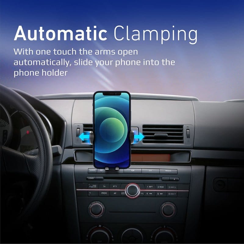 Promate Power & Charging Accessories Promate 15W Smart Sensor Car Wireless Charger - PowerMount-15W