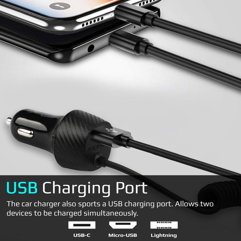 Promate Power & Charging Accessories Promate 3.4A Multi-Connect Universal Car Charger with USB Port - VolTrip-Uni