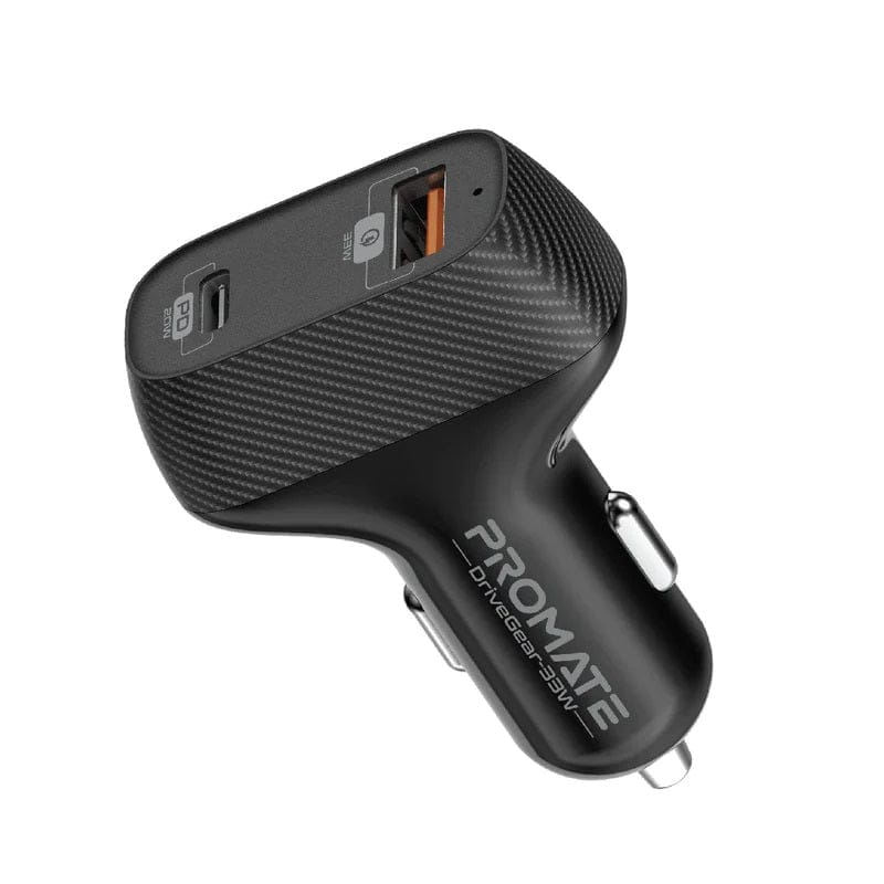 Promate Power & Charging Accessories Promate 33W High Speed Dual USB Car Charger - DriveGear-33