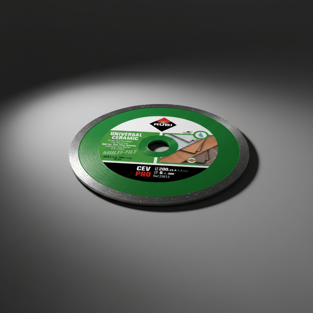 Rubi Grinding & Cutting Wheels Rubi CEV-250 Pro Continuous Rim Ceramic Tile Diamond Cutting Disc 250mm - RUBI-25934
