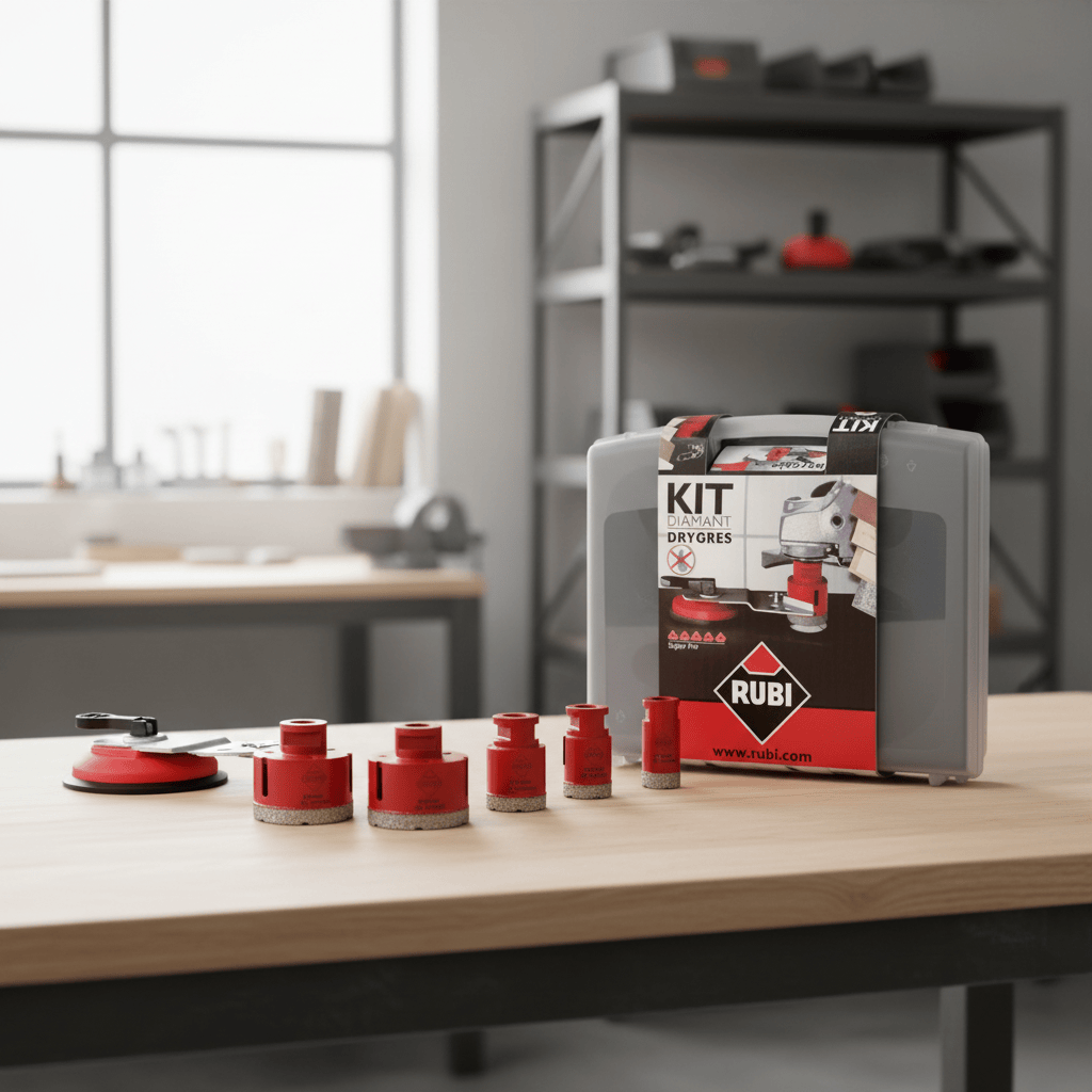 Rubi Drill Bits Rubi Drygres 7-Piece Diamond Drill Bit Kit for Porcelain, Granite & Marble - RUBI-50917