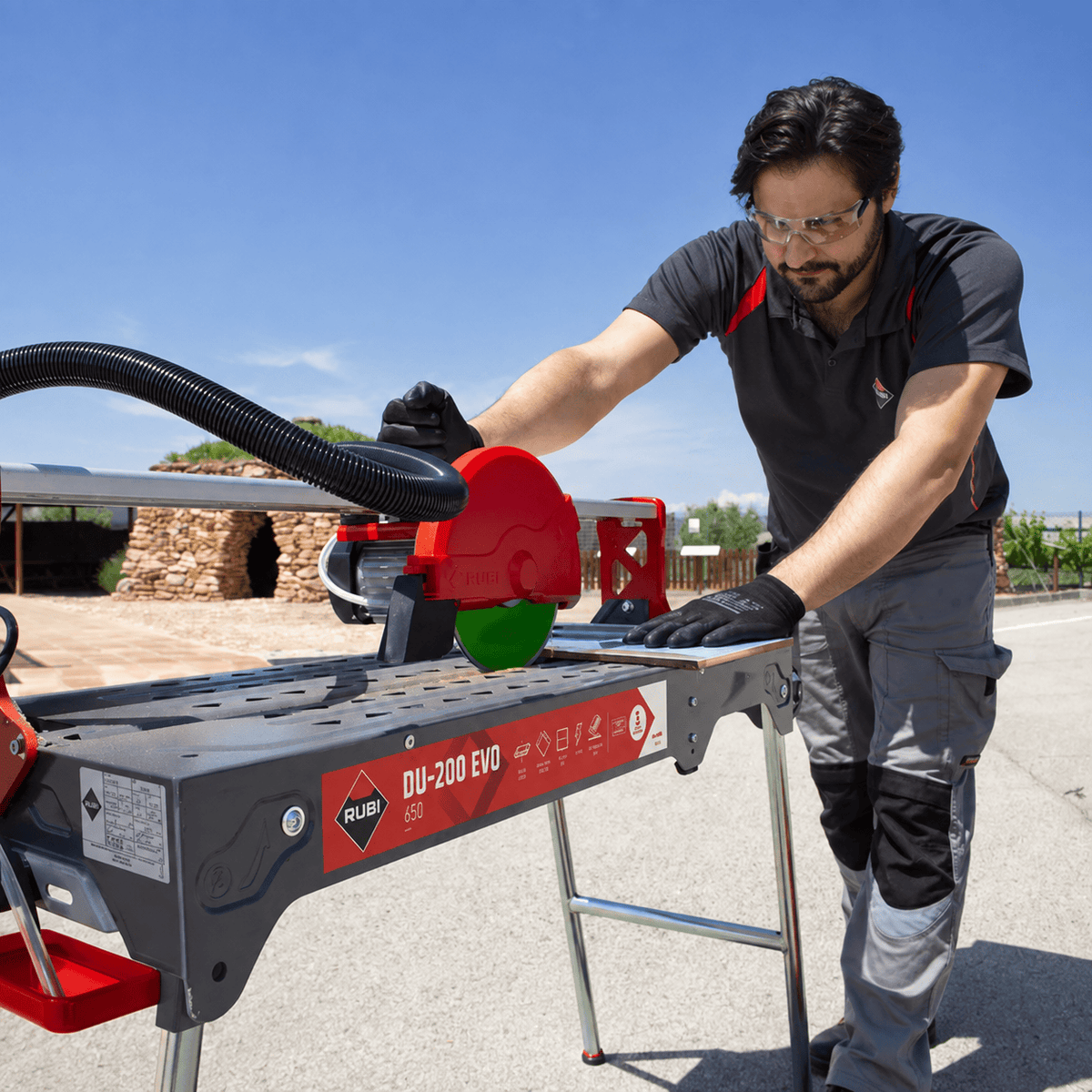 Rubi Marble & Tile Cutter Rubi DU-200 EVO 650 Electric Tile Cutter with Folding Leg System 1100W - RUBI-55903