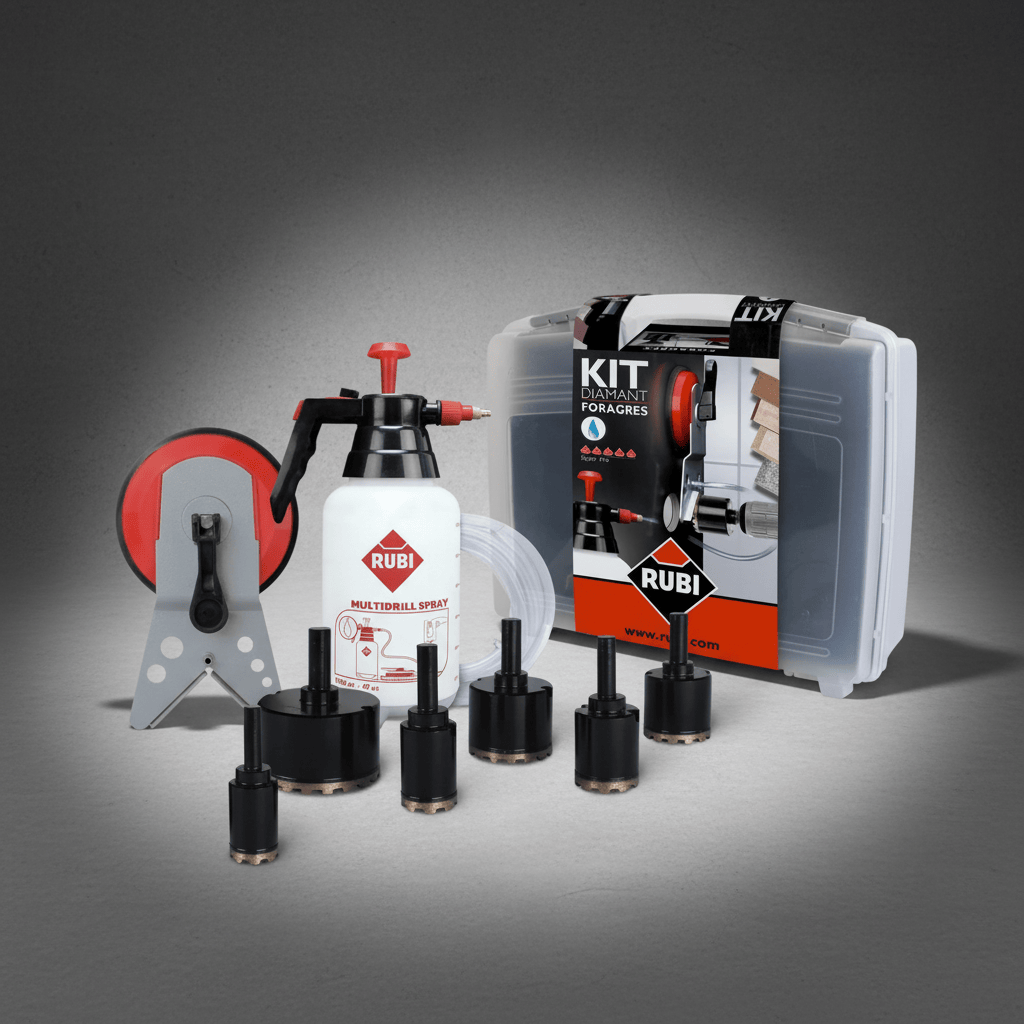 Rubi Drill Bits Rubi Foragres 8-Piece Diamond Drill Bit Kit for Porcelain, Granite & Marble - RUBI-50903