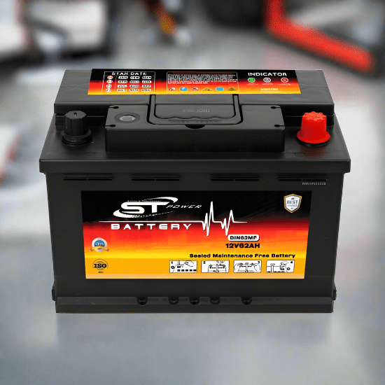 S&T Power Automotive Batteries S&T 13 Plate Power Car Battery 12V 62AH DIN - DIN62MF