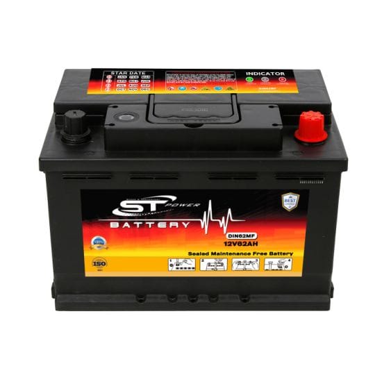 S&T Power Automotive Batteries S&T 13 Plate Power Car Battery 12V 62AH DIN - DIN62MF