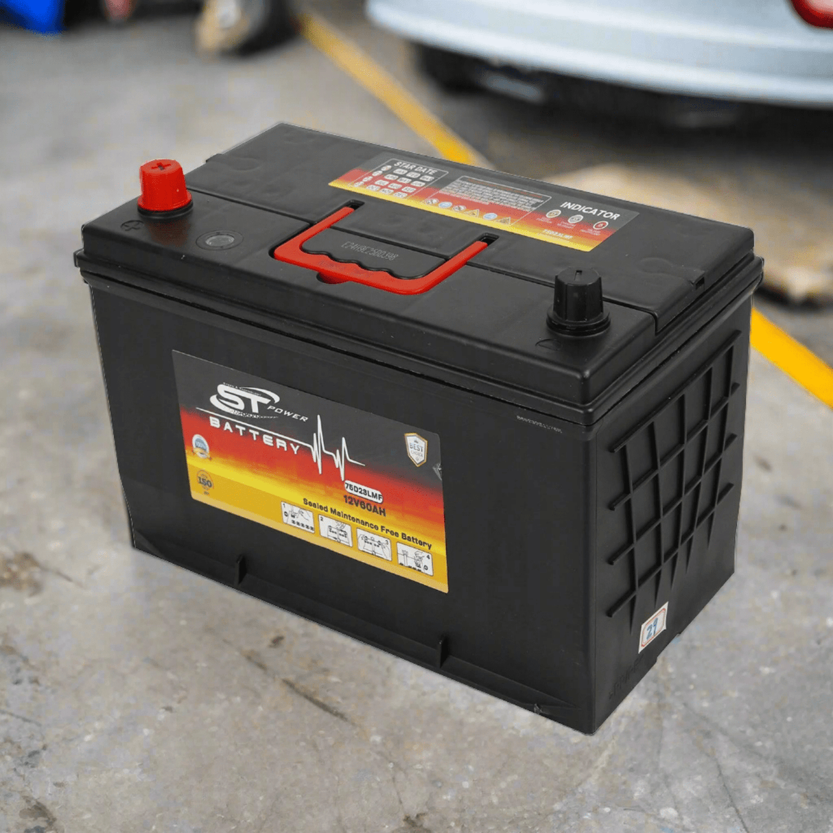 S&T Power Automotive Batteries S&T 17 Plate Power Car Battery 12V 80AH DIN - DIN80MF