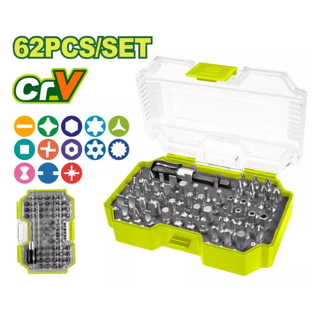 Dyllu 62-Piece Screwdriver Bit Set - DTBS3B62