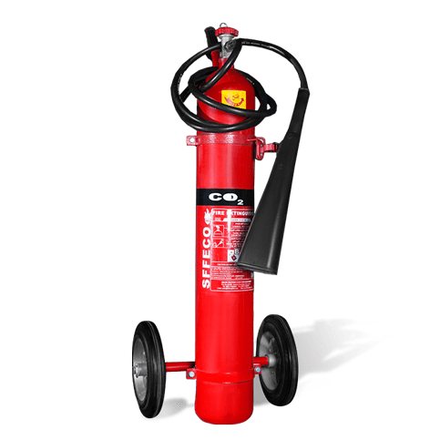 SFFECO Fire Extinguisher SFFECO CO2 Mobile Trolley Extinguisher 10kg