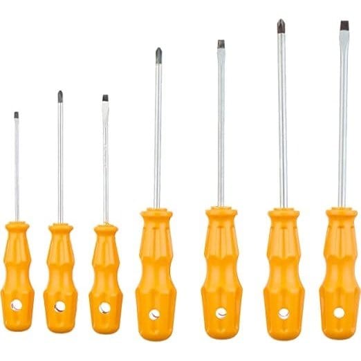 SGS Screwdrivers SGS 7 Pieces Screwdriver Set Yellow Series - SGS1050