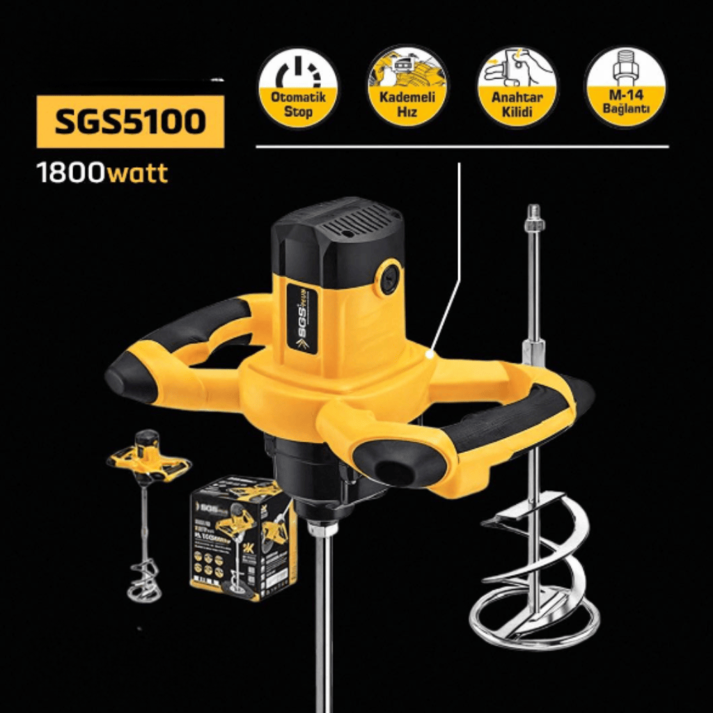SGS Mixer SGS Professional Paint Mixer 1600W -  SGS5100