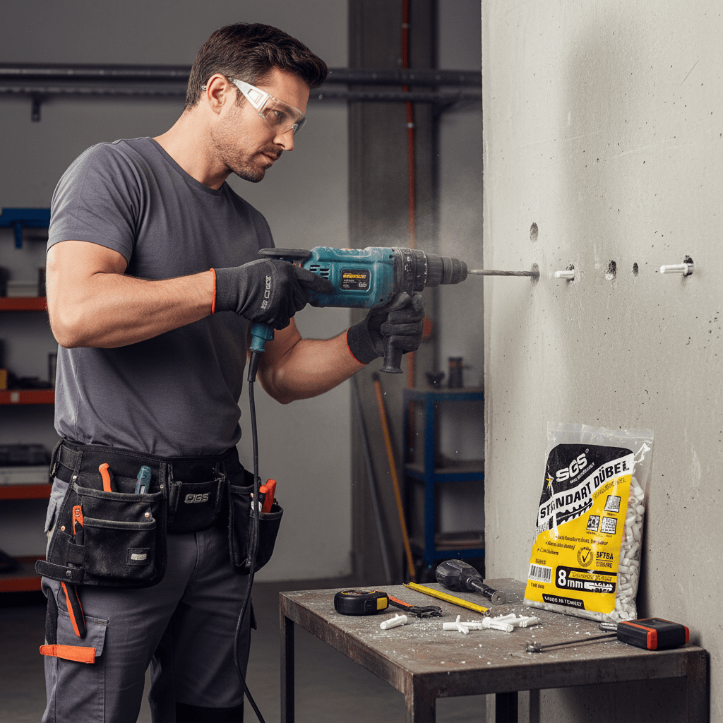 SGS Fasters Fixings & Load Securing SGS Standard Plastic Expansion Wall Plugs, 500–1,000 Pieces | 6mm–10mm