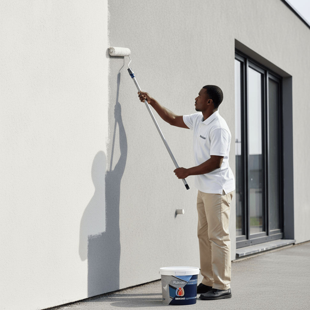 Silkcoat Decorative Exterior Coatings Silkcoat Ruloser Grained Decorative Exterior Paint 25KG