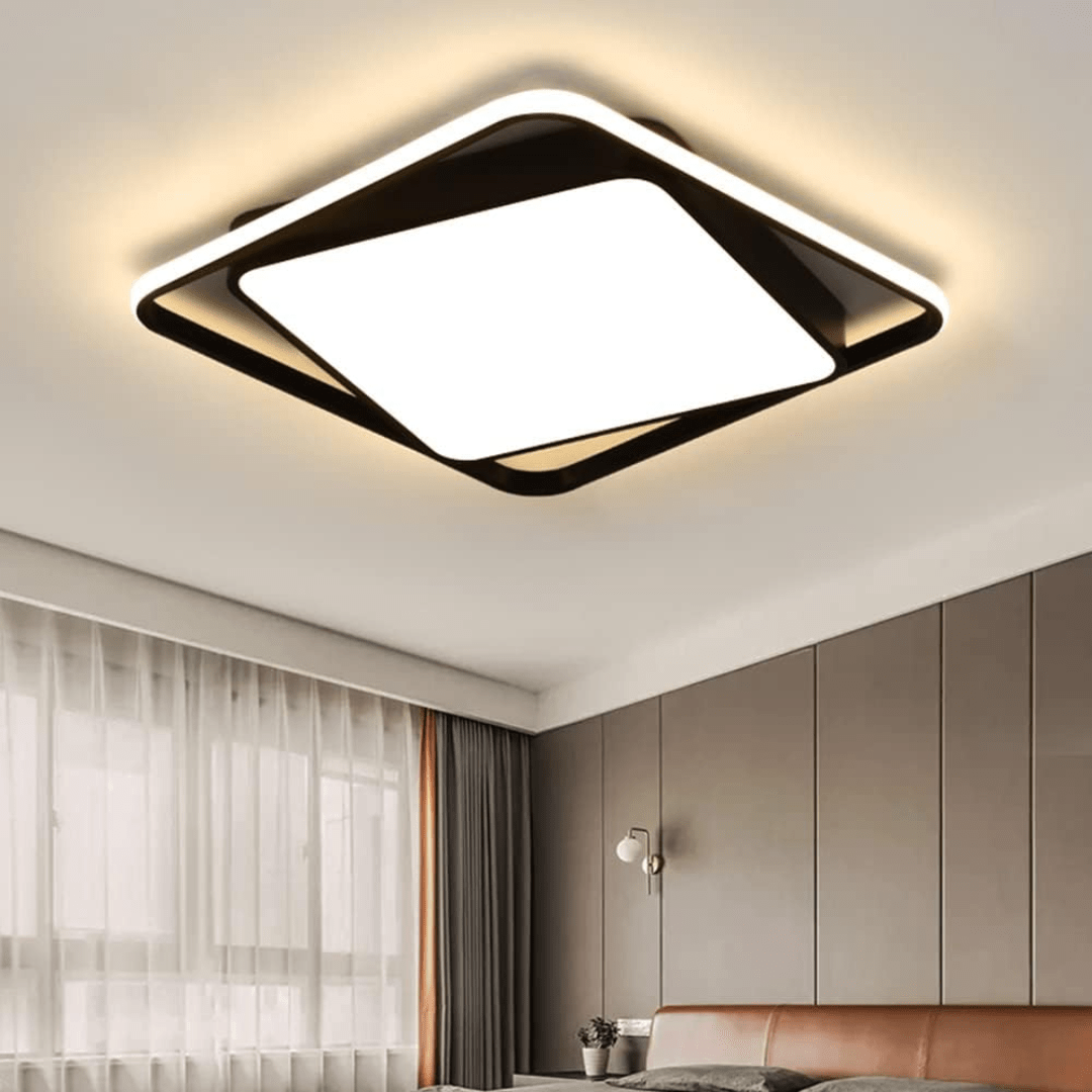 SM BuildPro Ceiling Lights Modern Black Stylish LED Ceiling Light - 36W
