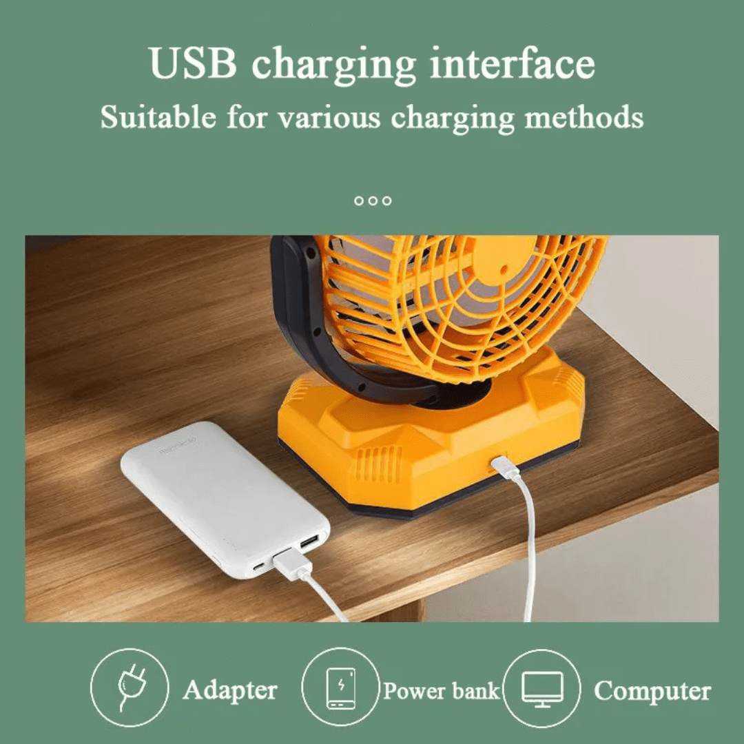 SM BuildPro Ceiling Lights Outdoor Solar Rechargeable Lighting Fan - 6W