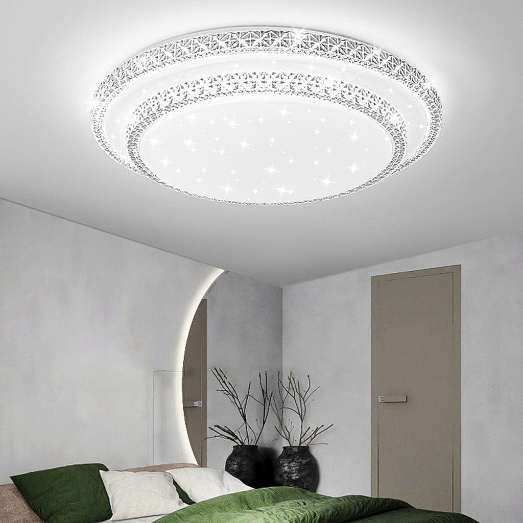 SM BuildPro Ceiling Lights Stylish Round LED Crystal Ceiling Light - 80W