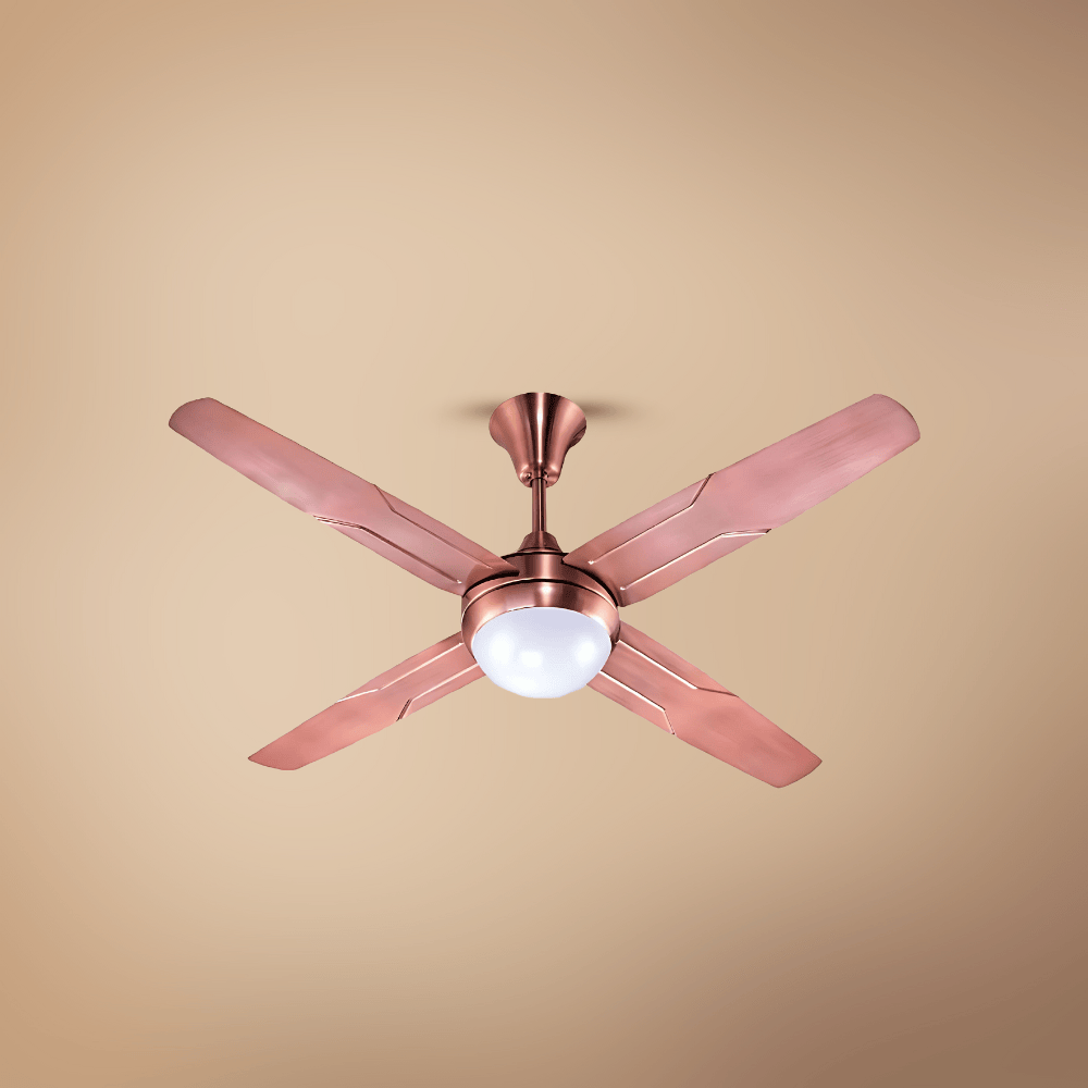 SM Electrical Ceiling Lights Modern Trigger Glow Electroplated Ceiling Fan with Decorative Underlight - ESC-KC-422R