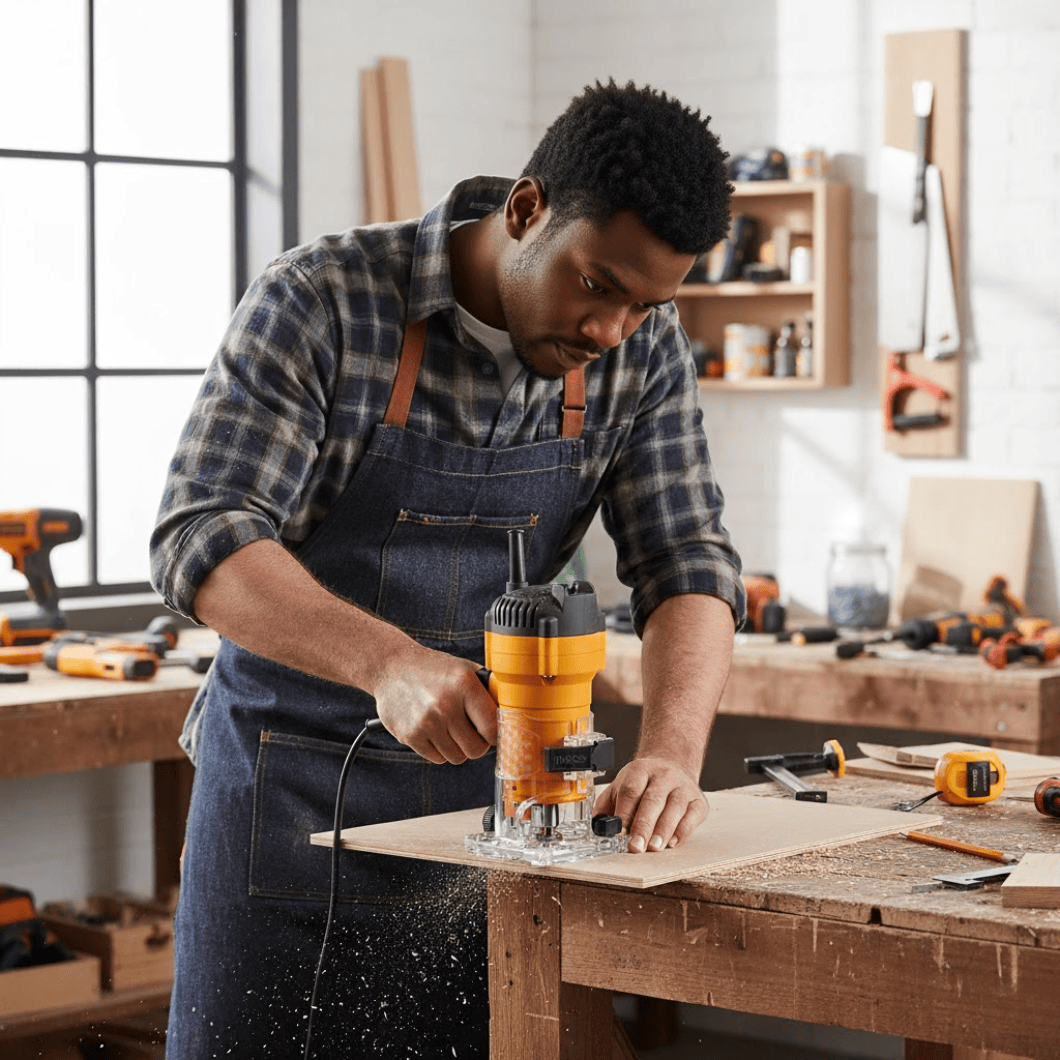 SM Essential Bundles Hand Saws & Cutting Tools Woodworking Precision Kit - Laminate Trimmer, Hacksaw & Chalk Line Reel Set