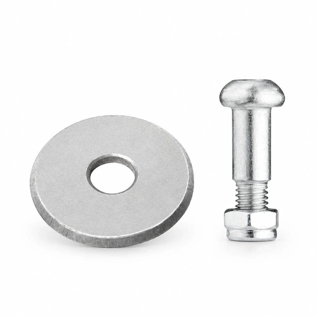 Wadfow WCJ2501 tungsten-carbide tile cutter scoring wheel with retaining bolt on a white background