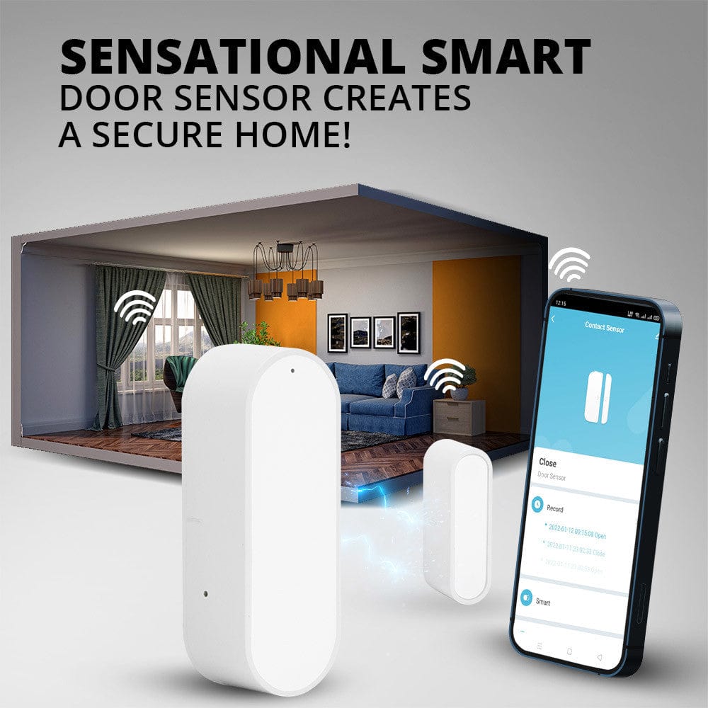 Smart Home Smart Home Smart Wi-Fi Door & Window Sensor with Alarm and Remote Monitoring