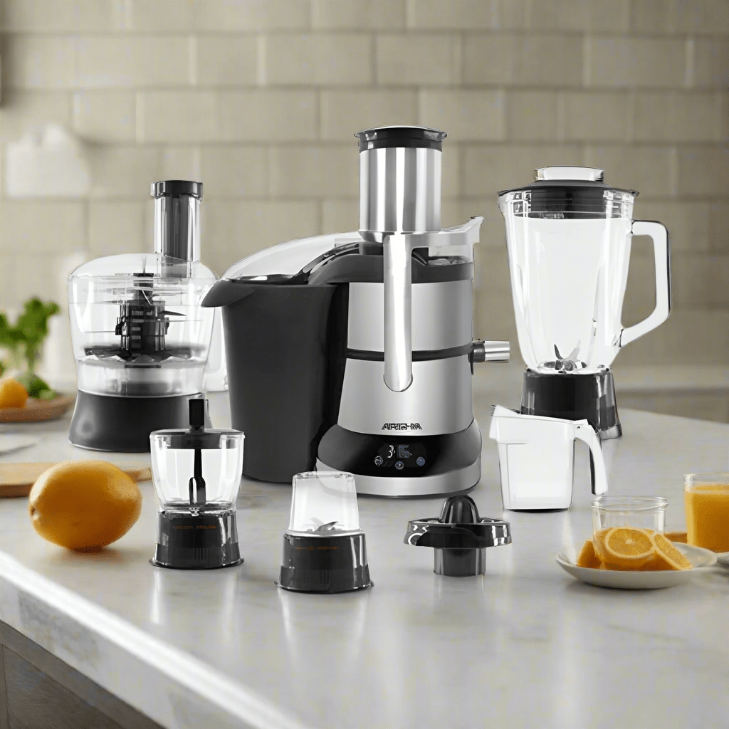 Sonifer Kitchen Appliances Arshia Premium 6 in 1 Juicer Extractor & Blender Set - JE786-2088