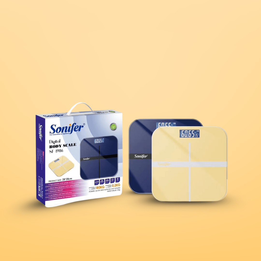 Sonifer Kitchen Appliances Sonifer Digital Body Weighing Scale 28x28cm - SF-1906