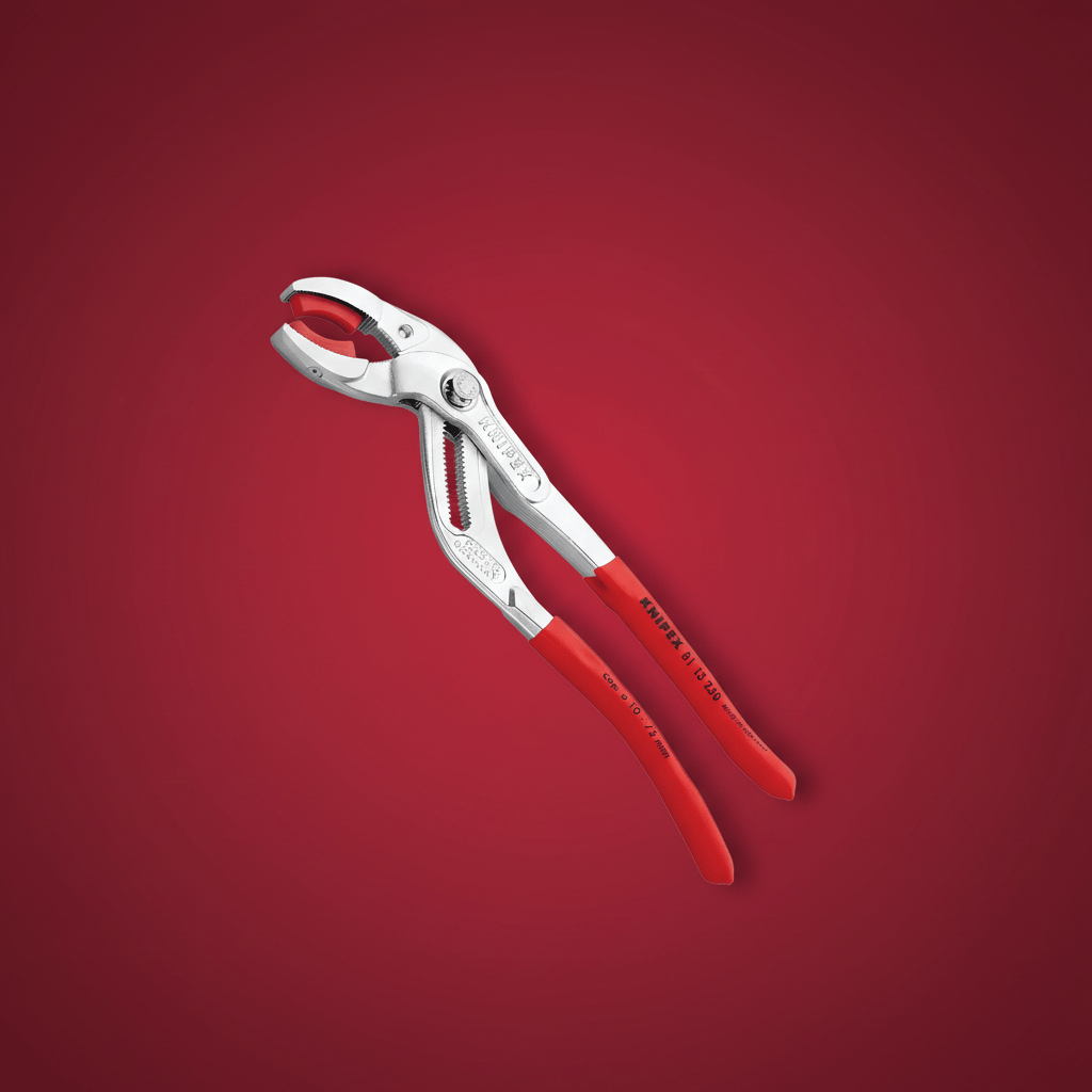 Knipex 230mm Pipe Pliers for Plastic Pipe With 60mm Opening - K-8113230