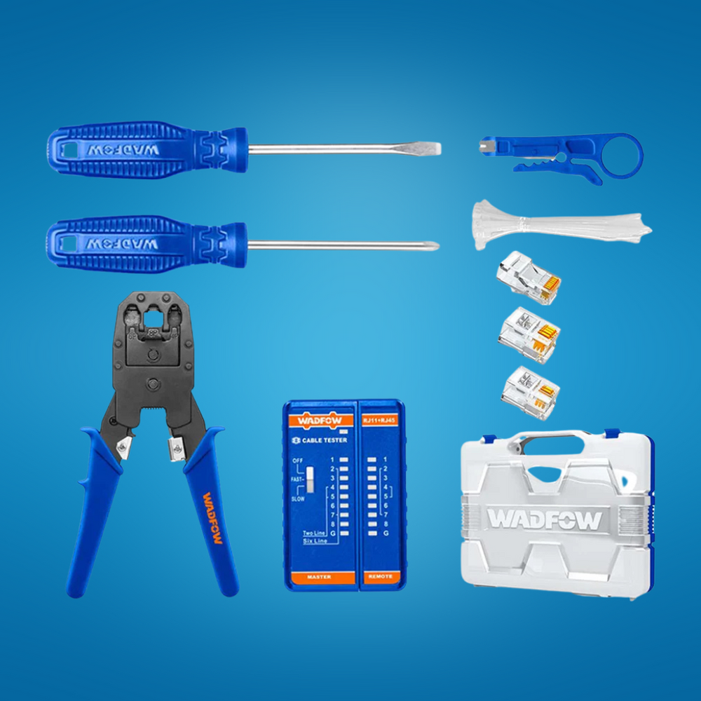 Wadfow 46-Piece Modular Plug Crimper Set -  WHS2B46