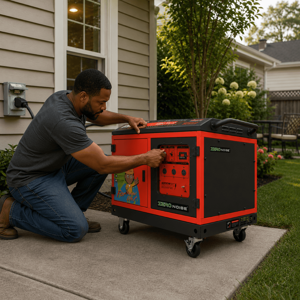 Sumec Firman Generator Sumec Firman 6.0KW Silent Gasoline Generator – SPS12000SE