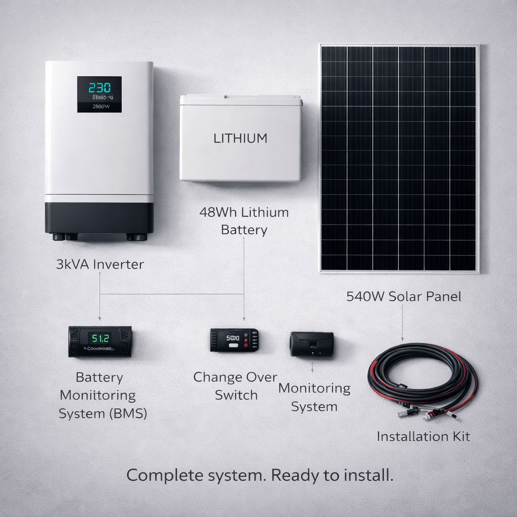 Supply Master Solar Power Systems 3kVA System Solar Power Package
