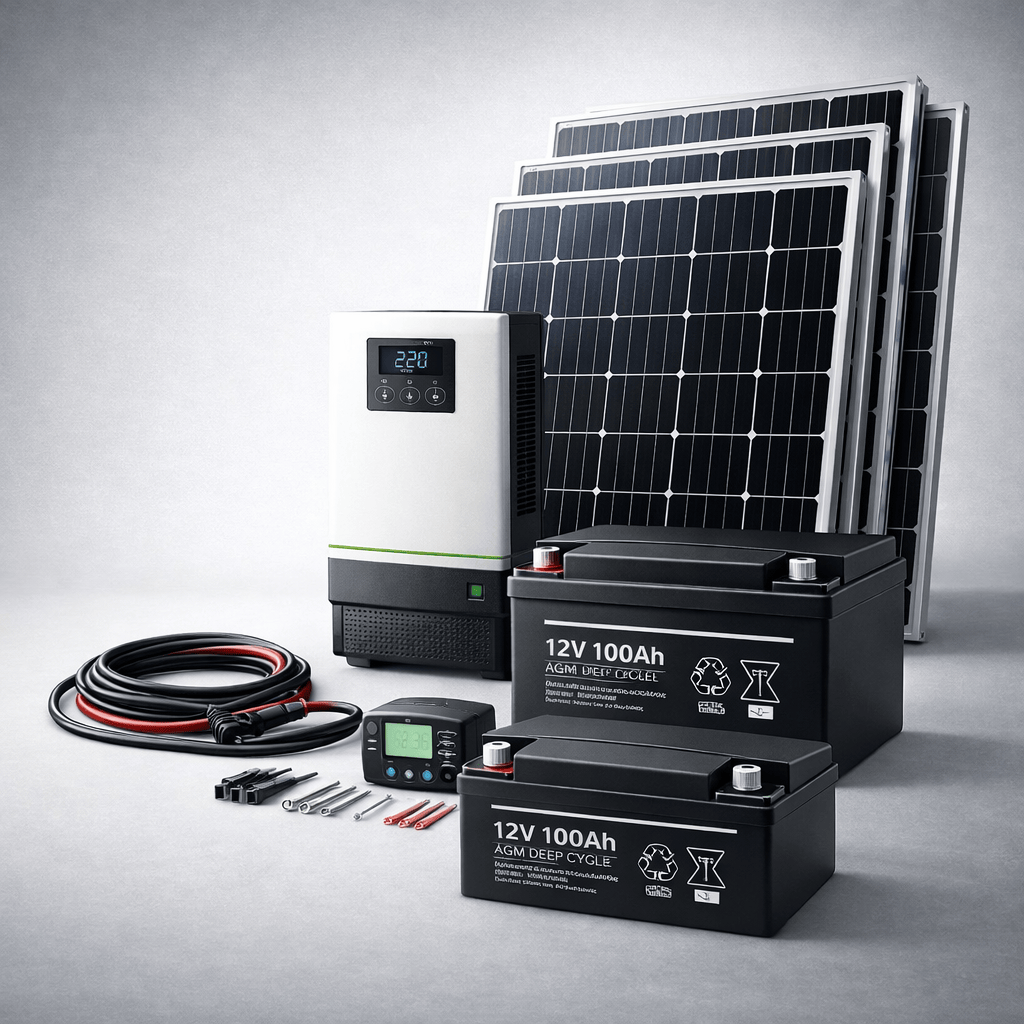 Supply Master Solar Power Systems 500VA System Solar Power Package