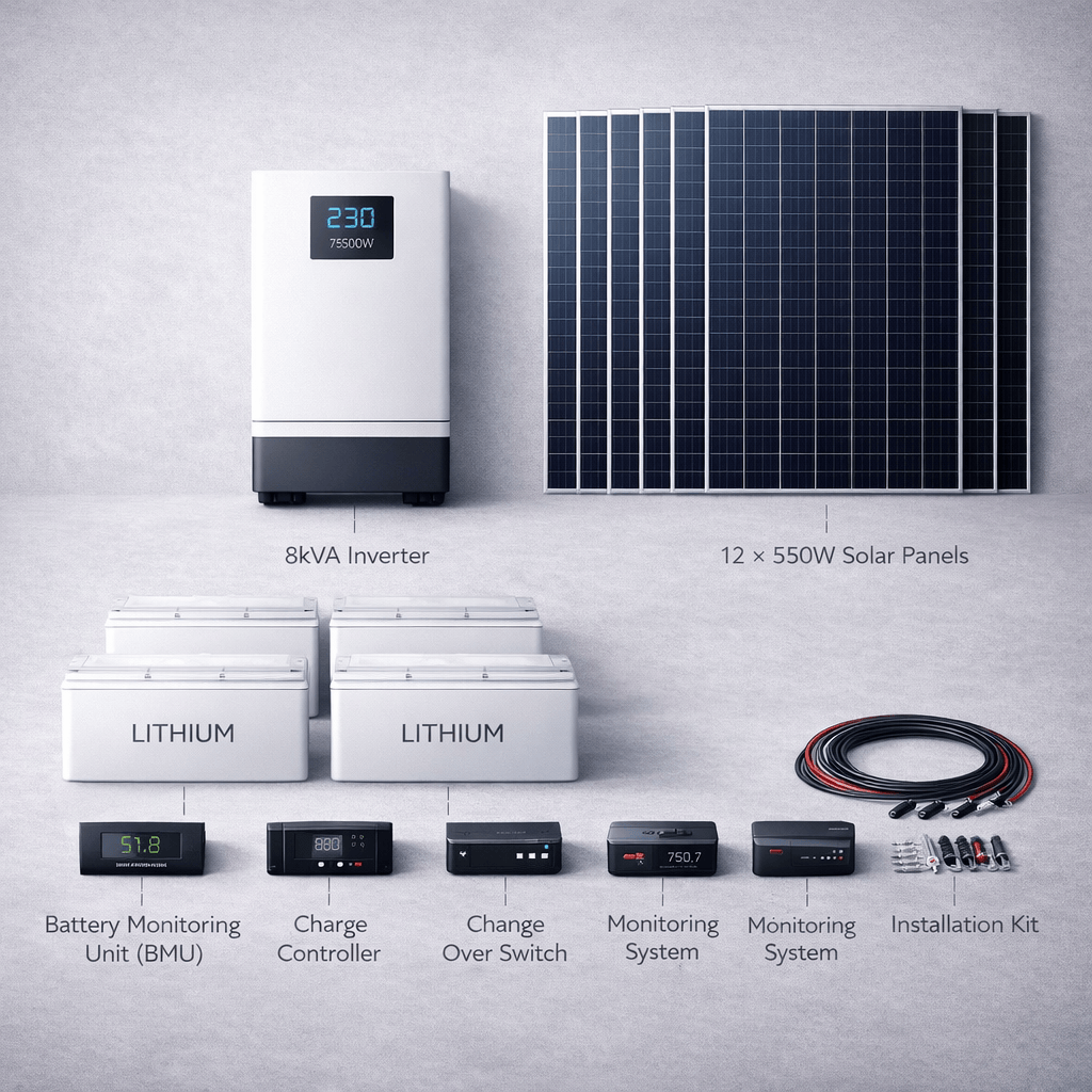 Supply Master Solar Power Systems 8kVA System Solar Power Package