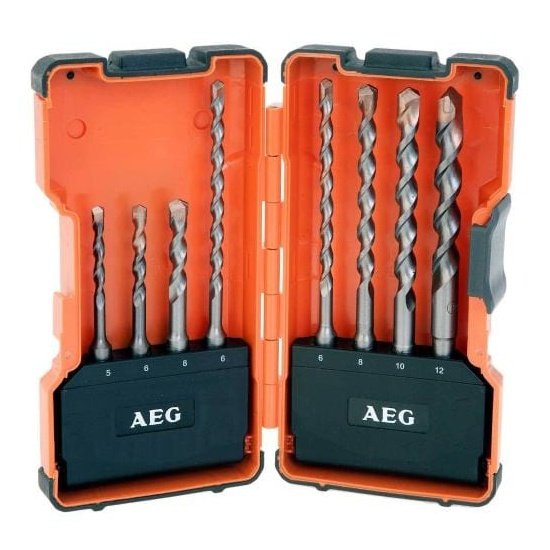 AEG 8 Pieces SDS Drill Bit Set (Model 4932352236) - Precision Masonry Drilling Accessories | Supply Master Drill Bits Buy Tools hardware Building materials