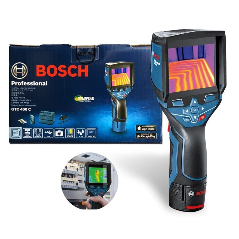 Uncover hidden thermal details with the Bosch Professional Thermal Camera (GTC 400 C) at SupplyMaster.store in Ghana. Digital Meter Buy Tools hardware Building materials
