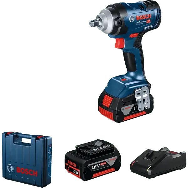 Bosch 1/2" Cordless Impact Driver/Wrench 18V 5.0Ah with Two Batteries - GDS180-400 | Supply Master Accra, Ghana Drill Buy Tools hardware Building materials