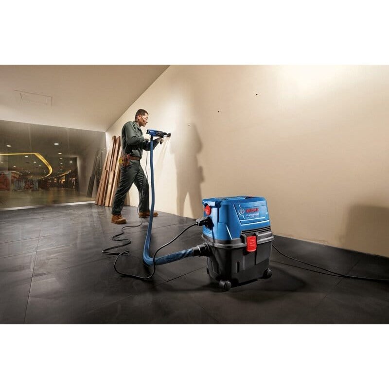 Maintain a clean and healthy workspace with the Bosch 15L Construction Dust Extractor 1100W (GAS 15) at SupplyMaster.store in Ghana. Industrial Cleaning Equipment Buy Tools hardware Building materials